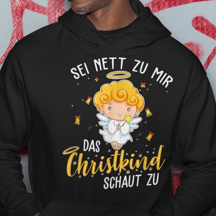 Christkind Schaut Zu Christmas Night Holiday Evening Kapuzenpullover Lustige Geschenke