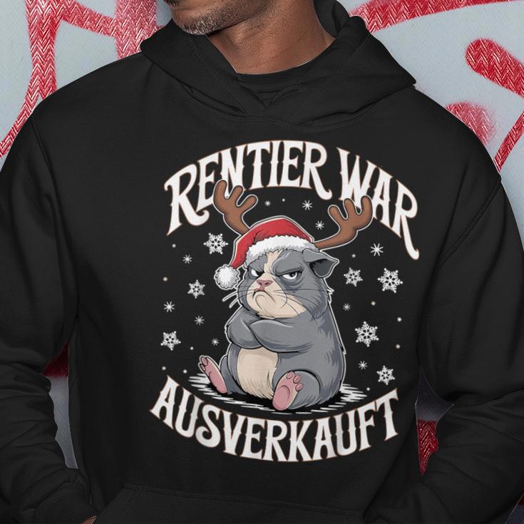 Christmas Guinea Pig Reindeer Was Out Sold Out Kapuzenpullover Lustige Geschenke