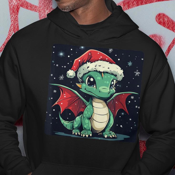 Christmas Mood With A Cosy Dragon For Festive Days Kapuzenpullover Lustige Geschenke