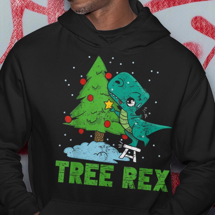 Christmas Tree Rex Dinosaur Fan Children's Christmas Tree Kapuzenpullover Lustige Geschenke