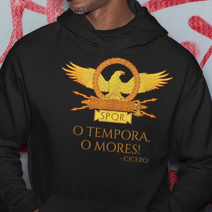 Cicero O Tempora O Mores Latin Quote Old Rome Kapuzenpullover Lustige Geschenke