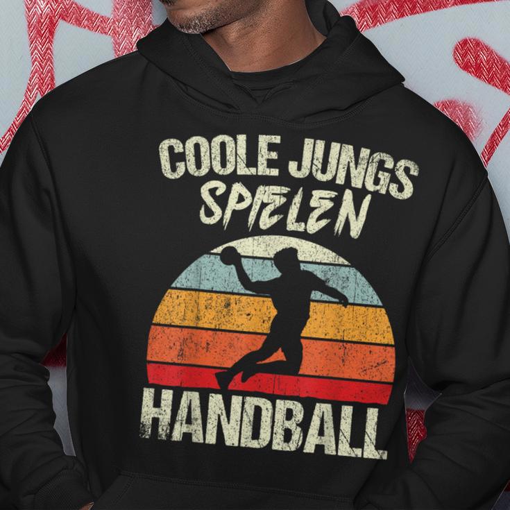 Cool Boys Playing Handball Handballer Boys Children's Kapuzenpullover Lustige Geschenke