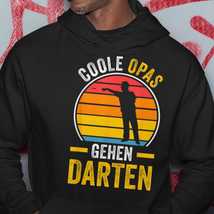 Cool Opas Going Dart Grandpa Dart Kapuzenpullover Lustige Geschenke