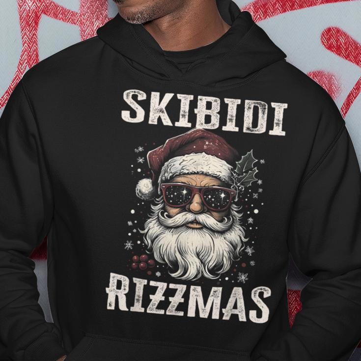 Cool Santa Claus With Sunglasses Skibidi Rizzmas Kapuzenpullover Lustige Geschenke