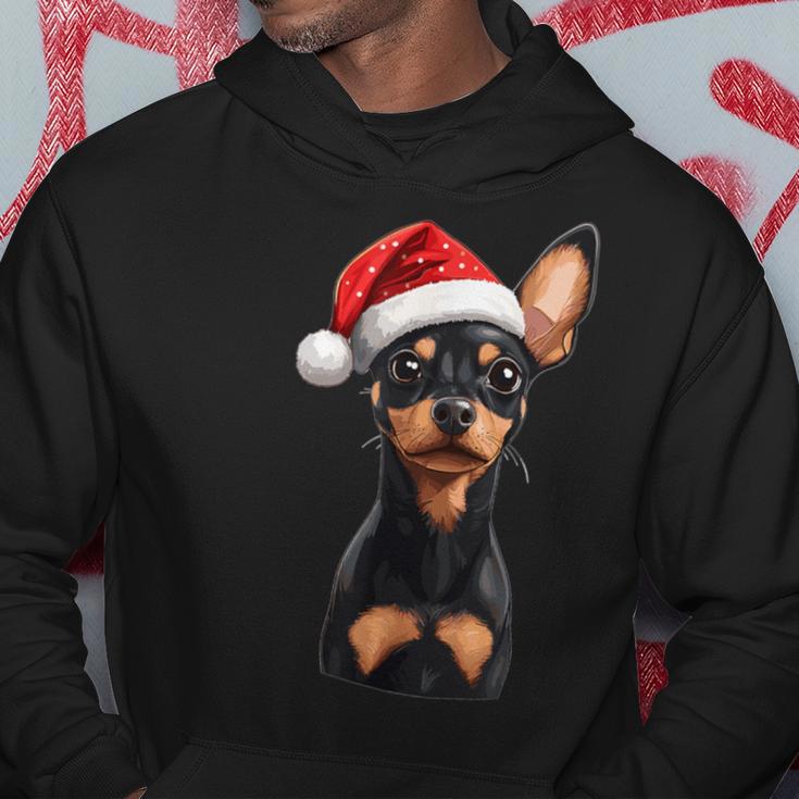 Cute Miniature Pinscher Dog Christmas Merry Xmas Graphic Kapuzenpullover Lustige Geschenke