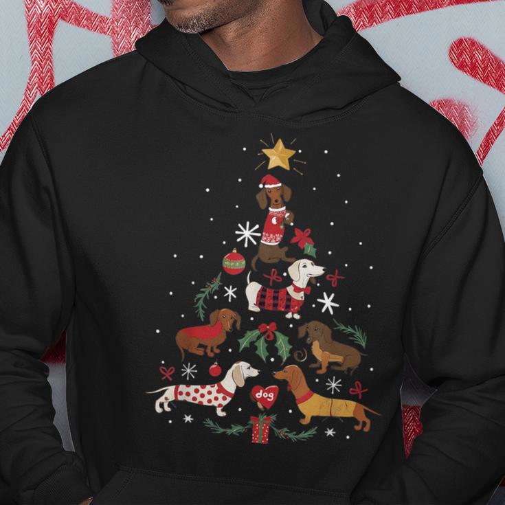 Dachshund Through The Snow Dog Christmas Tree Kapuzenpullover Lustige Geschenke