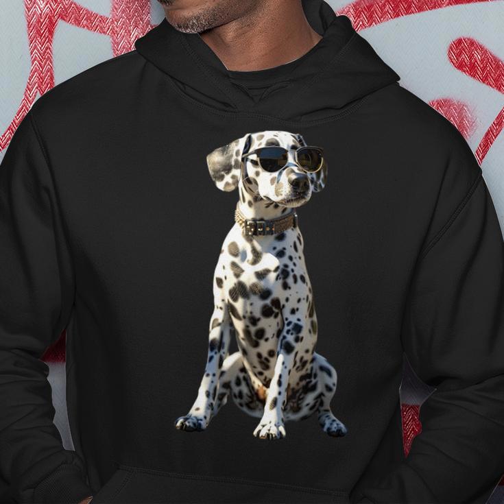 Dalmatian With Sunglasses Dogs I Love Dalmatian Kapuzenpullover Lustige Geschenke