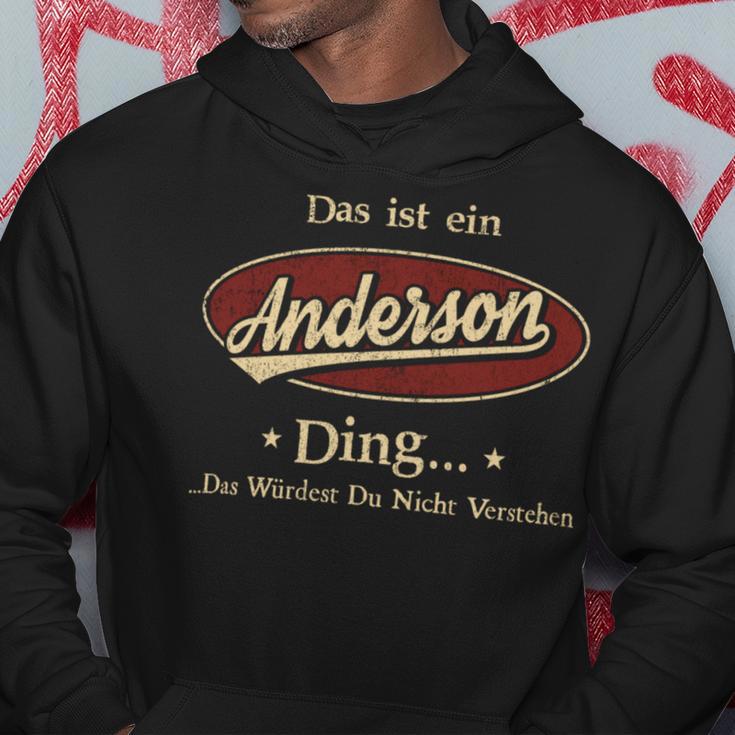 Das Ist Ein Anderson Ding Das Würdest Du Nicht Verstehen Anderson Name Kapuzenpullover Lustige Geschenke