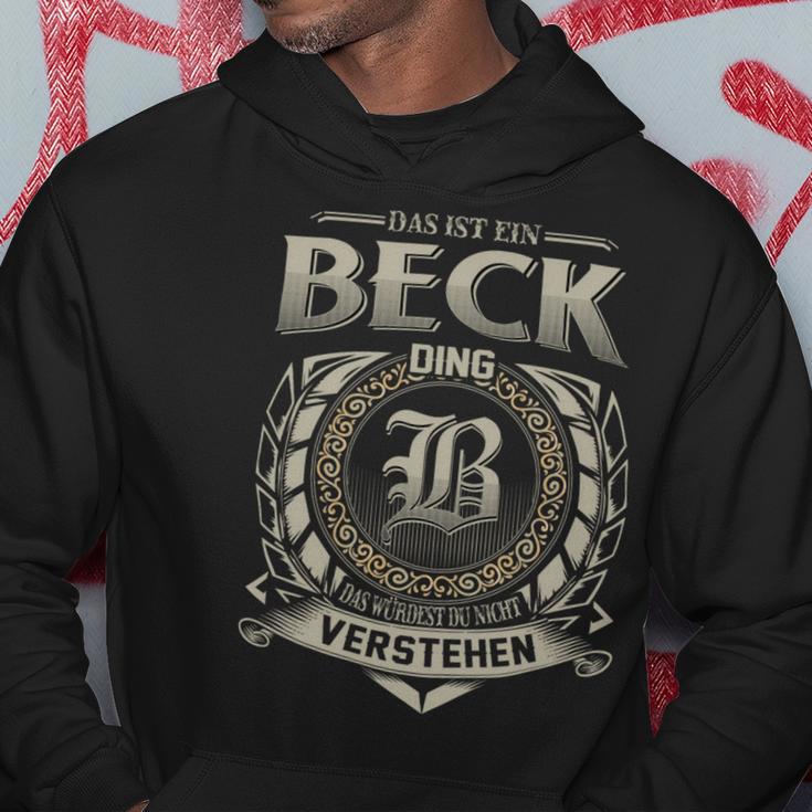 Das Ist Ein Beck Ding Beck Name Kapuzenpullover Lustige Geschenke