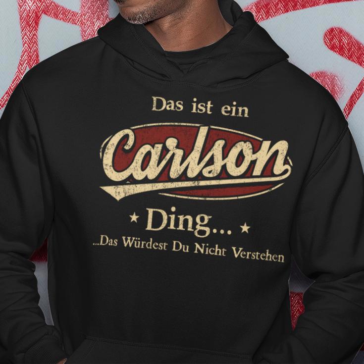 Das Ist Ein Carlson Ding Das Würdest Du Nicht Verstehen Carlson Name Kapuzenpullover Lustige Geschenke