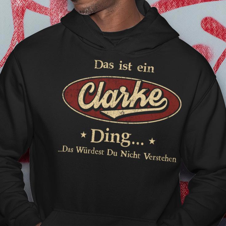 Das Ist Ein Clarke Ding Das Würdest Du Nicht Verstehen Clarke Name Kapuzenpullover Lustige Geschenke