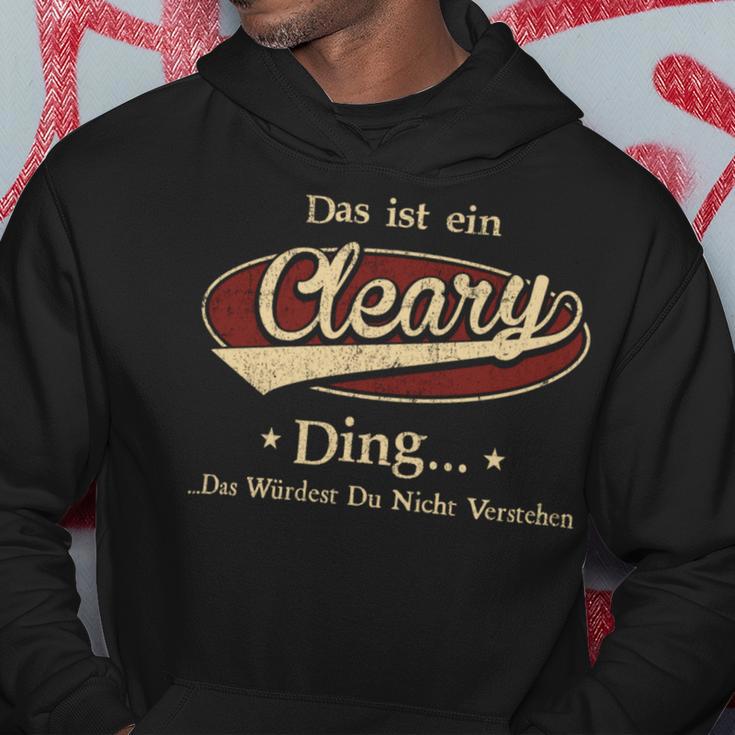 Das Ist Ein Cleary Ding Das Würdest Du Nicht Verstehen Cleary Name Kapuzenpullover Lustige Geschenke