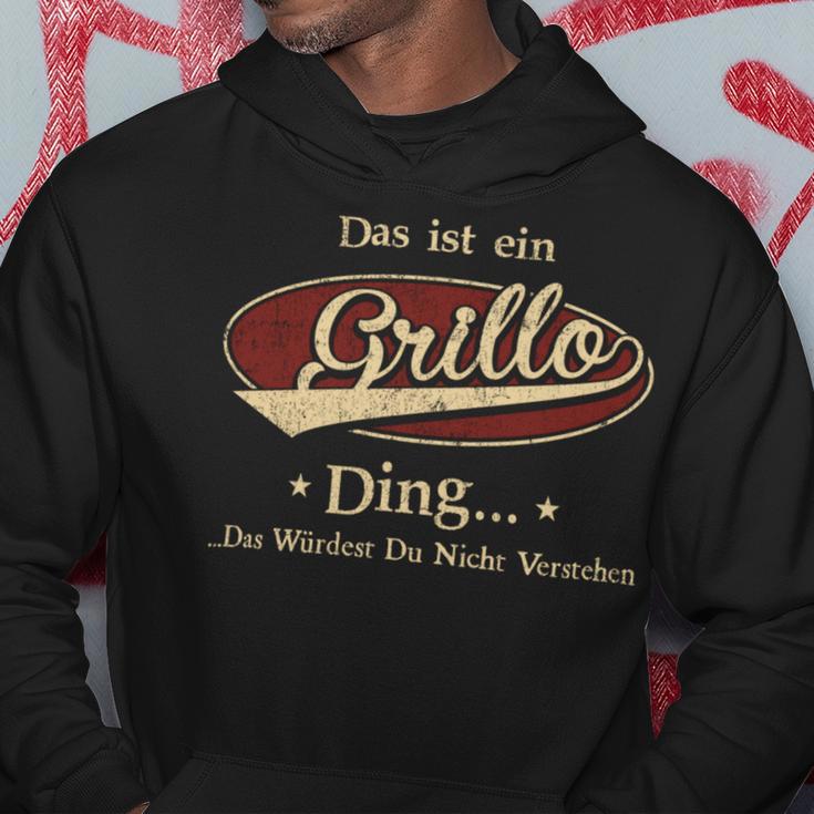 Das Ist Ein Grillo Ding Das Würdest Du Nicht Verstehen Grillo Name Kapuzenpullover Lustige Geschenke