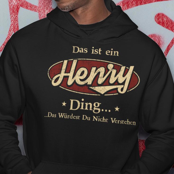 Das Ist Ein Henry Ding Das Würdest Du Nicht Verstehen Henry Name Kapuzenpullover Lustige Geschenke