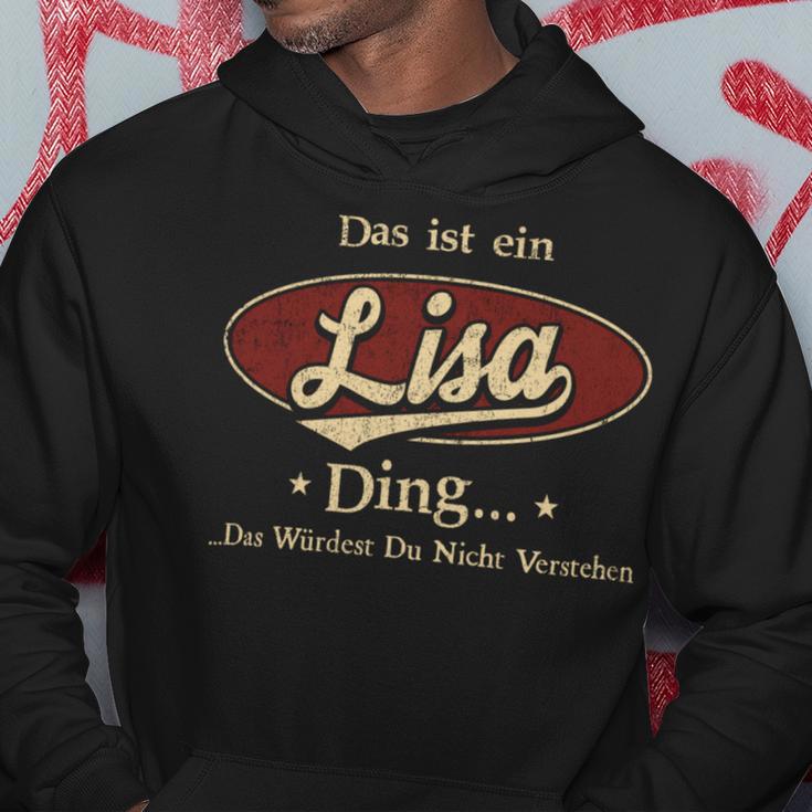 Das Ist Ein Lisa Ding Das Würdest Du Nicht Verstehen Lisa Name Kapuzenpullover Lustige Geschenke