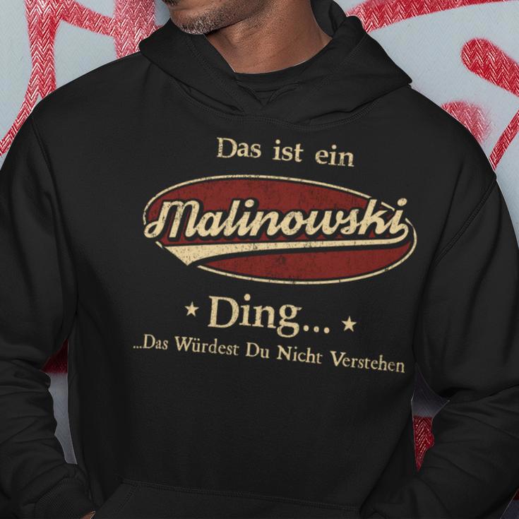 Das Ist Ein Malinowski Ding Das Würdest Du Nicht Verstehen Malinowski Name Kapuzenpullover Lustige Geschenke