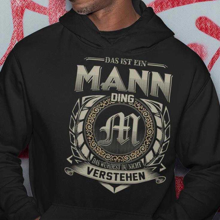 Das Ist Ein Mann Ding Mann Name Kapuzenpullover Lustige Geschenke