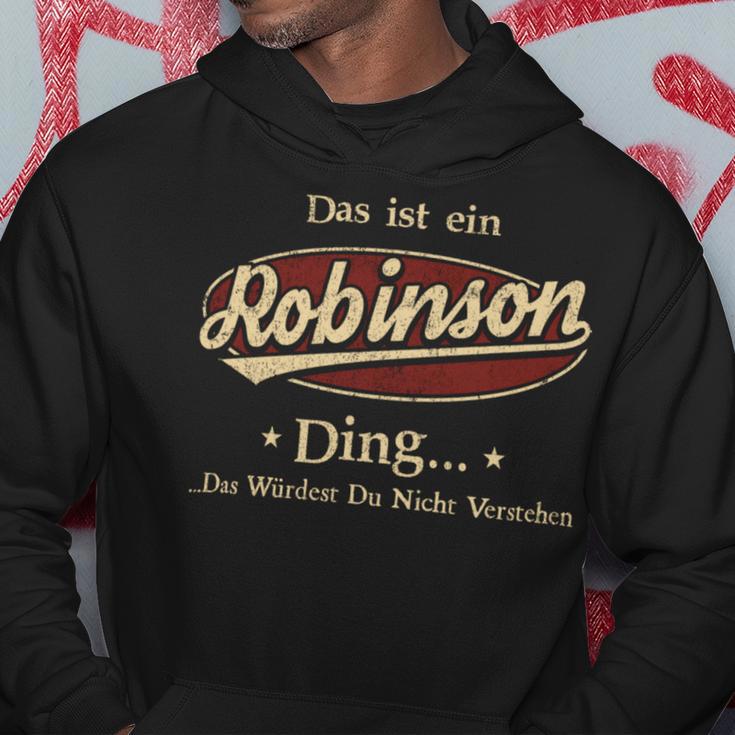 Das Ist Ein Robinson Ding Das Würdest Du Nicht Verstehen Robinson Name Kapuzenpullover Lustige Geschenke