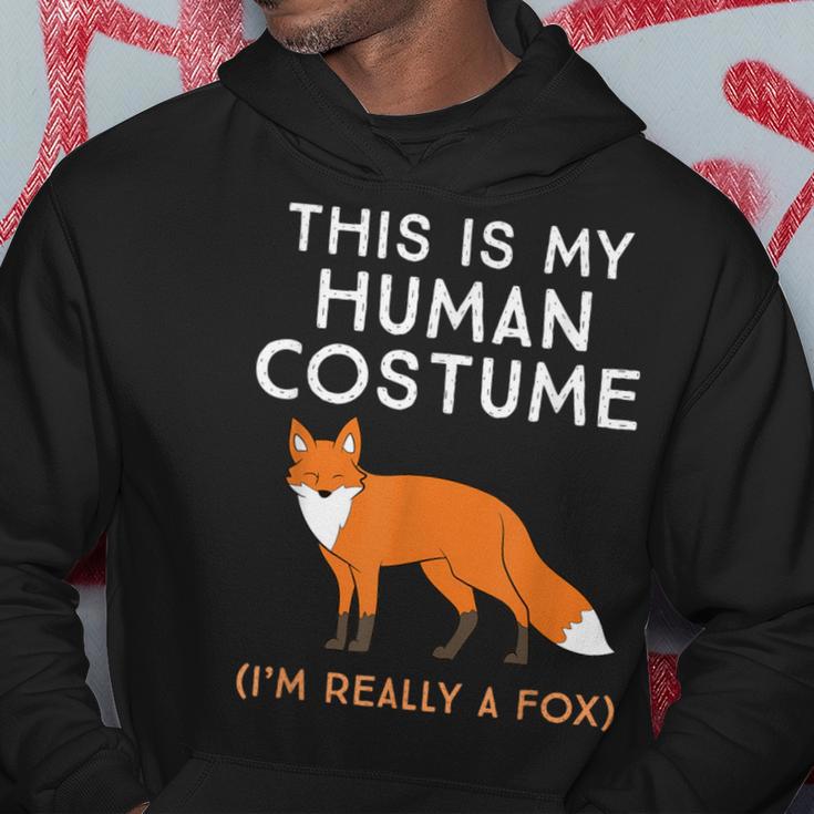 Das Ist Mein Menschen I'm Really A Fox Kapuzenpullover Lustige Geschenke