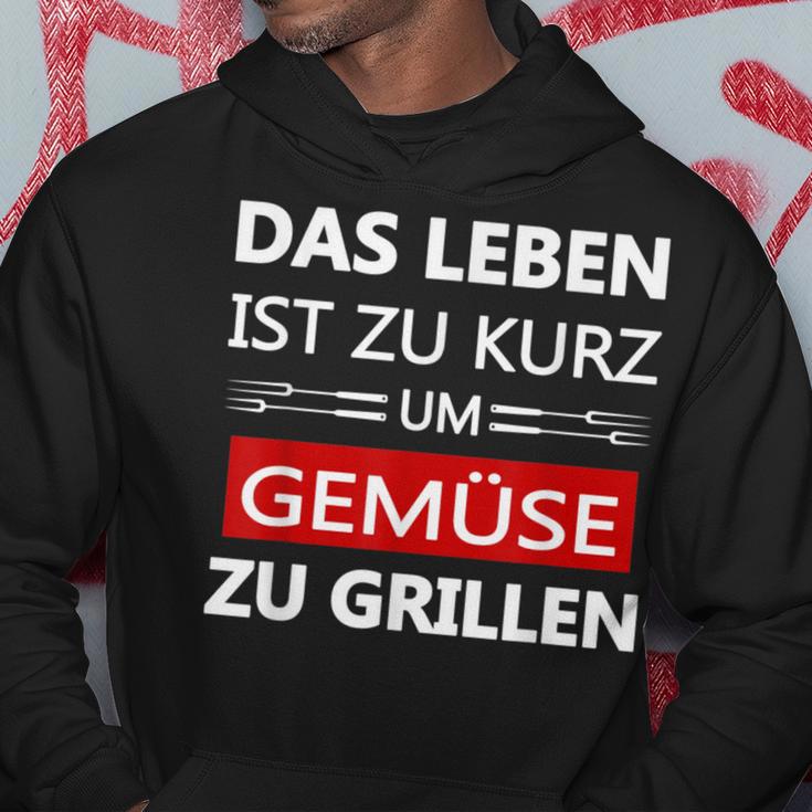 Das Leben Ist Zu Kurz Um Gemüsezu Grill Life Is Too Kapuzenpullover Lustige Geschenke