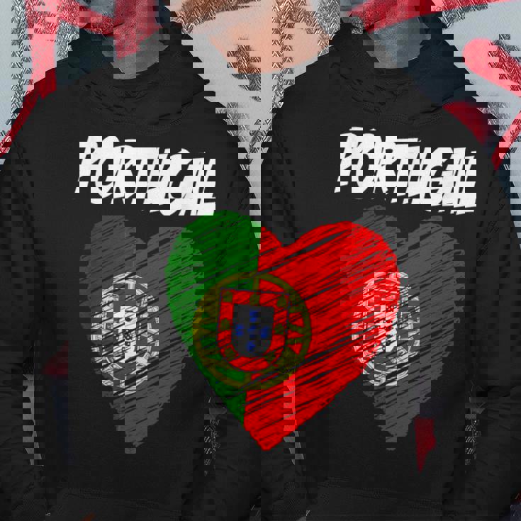 De La Bandera Del Corazón De Portugal I Love Portugal Sudadera Regalos divertidos
