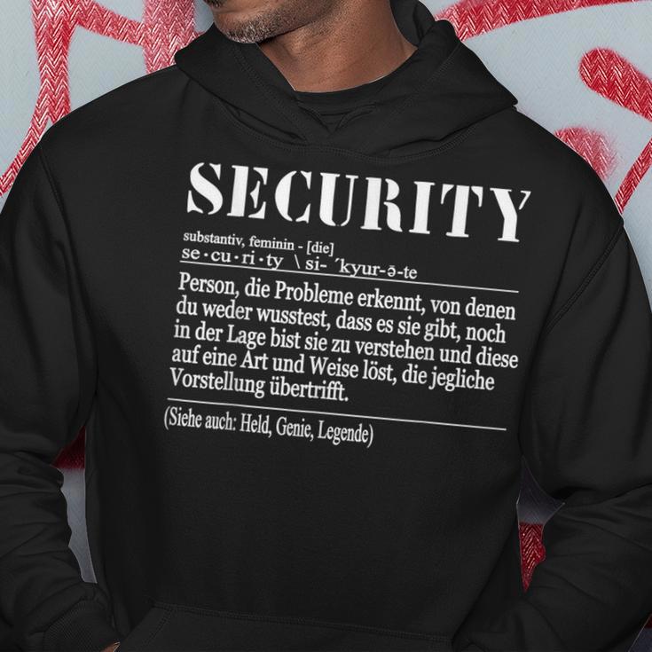 Definition Security S Kapuzenpullover Lustige Geschenke