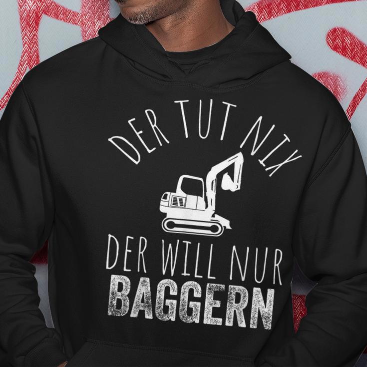 Der Tut Nix Der Will Nur Baggern Bagger Kapuzenpullover Lustige Geschenke