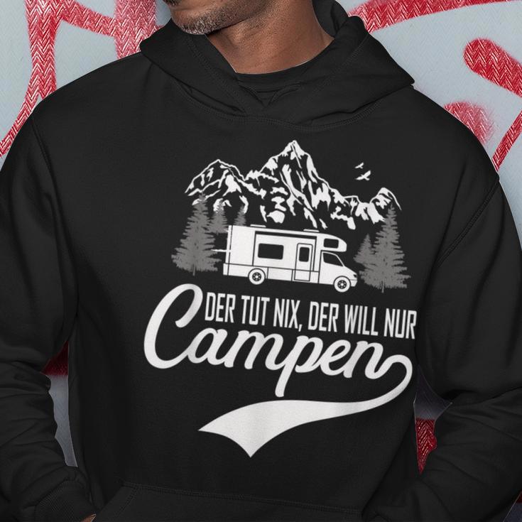 Der Tut Nix Der Will Nur Camping Kapuzenpullover Lustige Geschenke