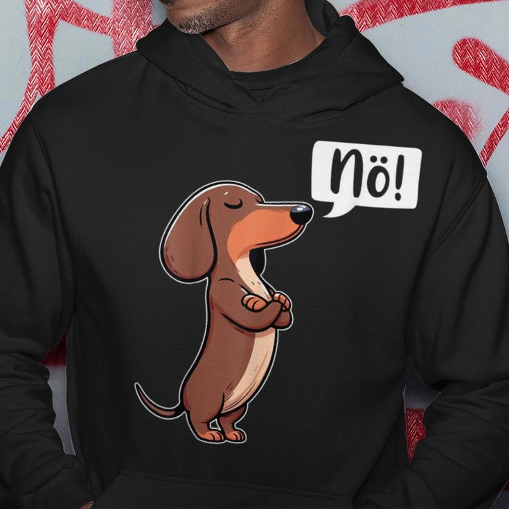 Dickköpfiger Rauhaardackel Nö Dachshund Dog Dog Kapuzenpullover Lustige Geschenke