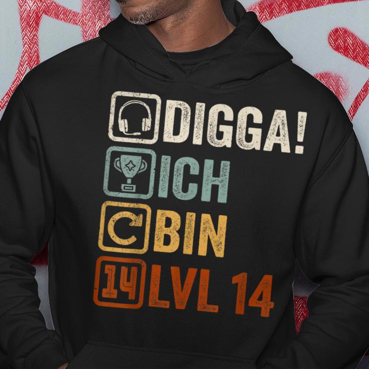 With Digga Ich Bin 14 Jahre Junge Geburtstag Kapuzenpullover Lustige Geschenke