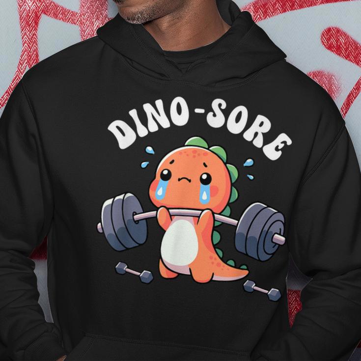 Dino Sore Gym Workout Fitness Weights Dinosaur Gym Kapuzenpullover Lustige Geschenke