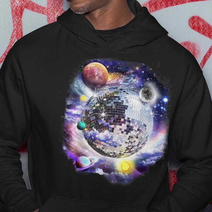 Disco Ball In Space Galaxy Club Retro Kapuzenpullover Lustige Geschenke