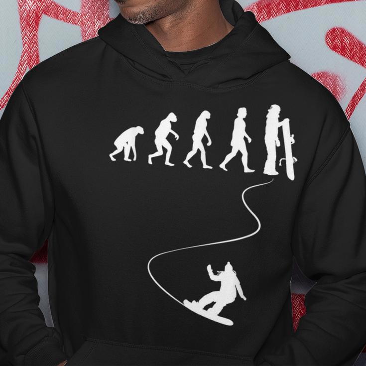 Drawn Simple Evolution Snowboard Kapuzenpullover Lustige Geschenke