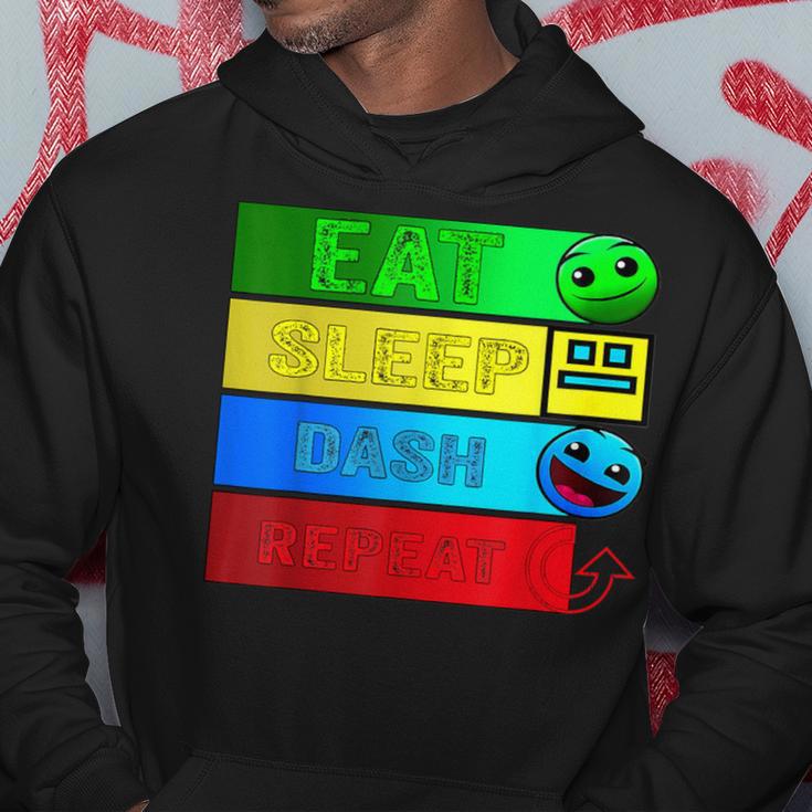 Eat Sleep Dash Repeatideo Game Geometryideo Gamer Kapuzenpullover Lustige Geschenke