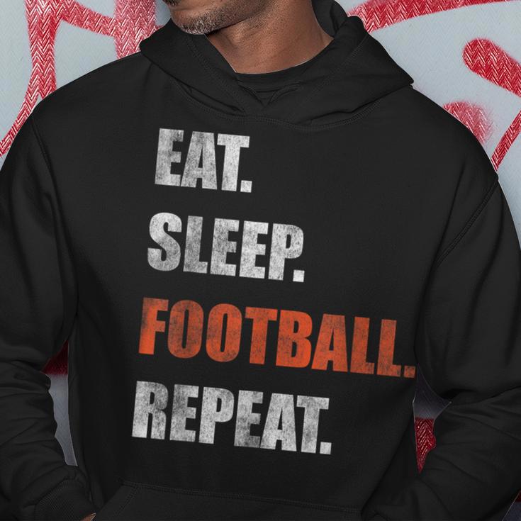 Eat Sleep Football Repeat American Football Kapuzenpullover Lustige Geschenke