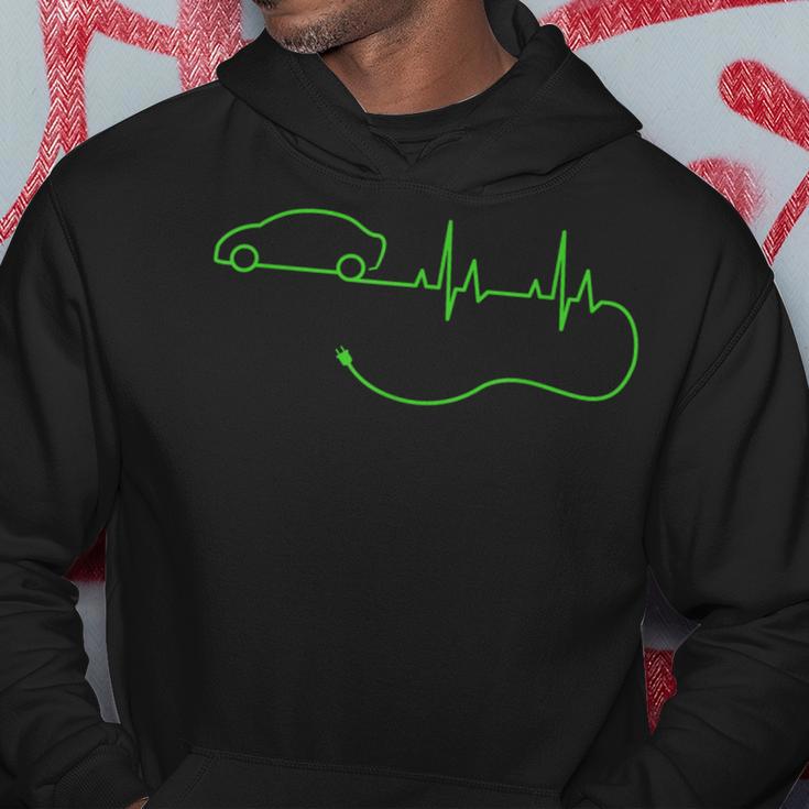 Electric Car Heartbeat Electricehicle Ev Kapuzenpullover Lustige Geschenke