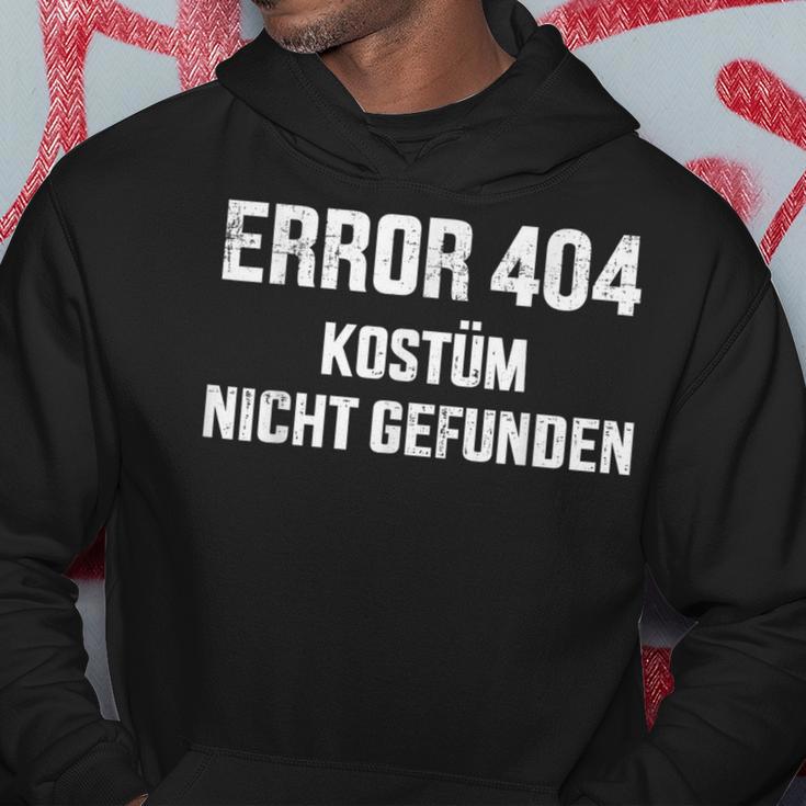 Error 404 Costume Not Found Nerd Gamer Carnival Fancy Dress Kapuzenpullover Lustige Geschenke