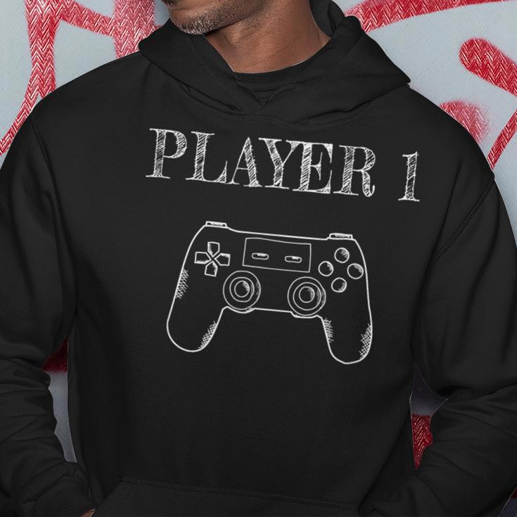 Father Son Partner Look Gamer Player 1 Kapuzenpullover Lustige Geschenke