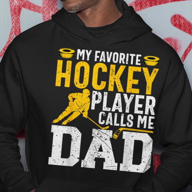 My Favorite Hockey Player Call Me Dad Ice Hockey Dad Kapuzenpullover Lustige Geschenke