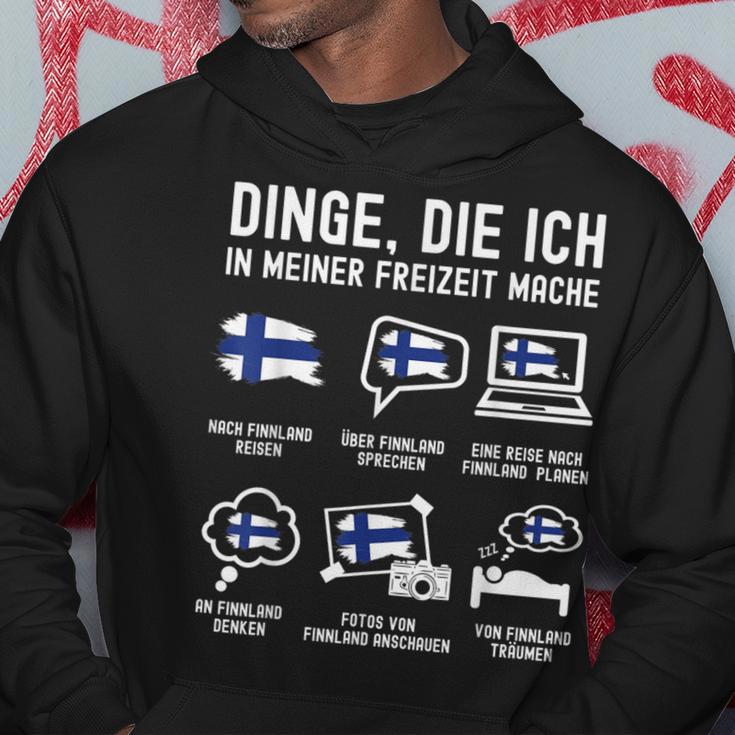 Finland Dinge Die Ich In Der Freizeit Mache Kapuzenpullover Lustige Geschenke