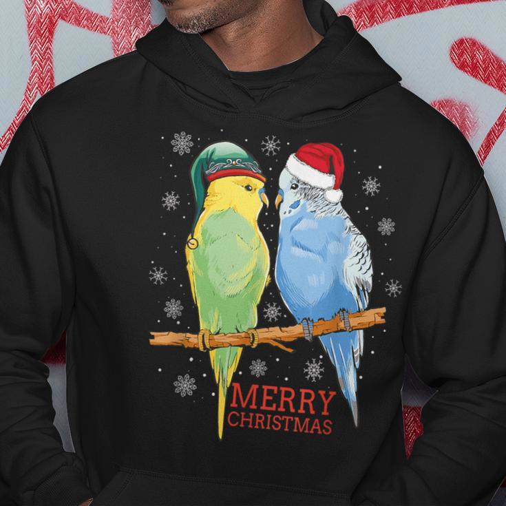 Frohe Weihnachten Budgies Birds Kapuzenpullover Lustige Geschenke