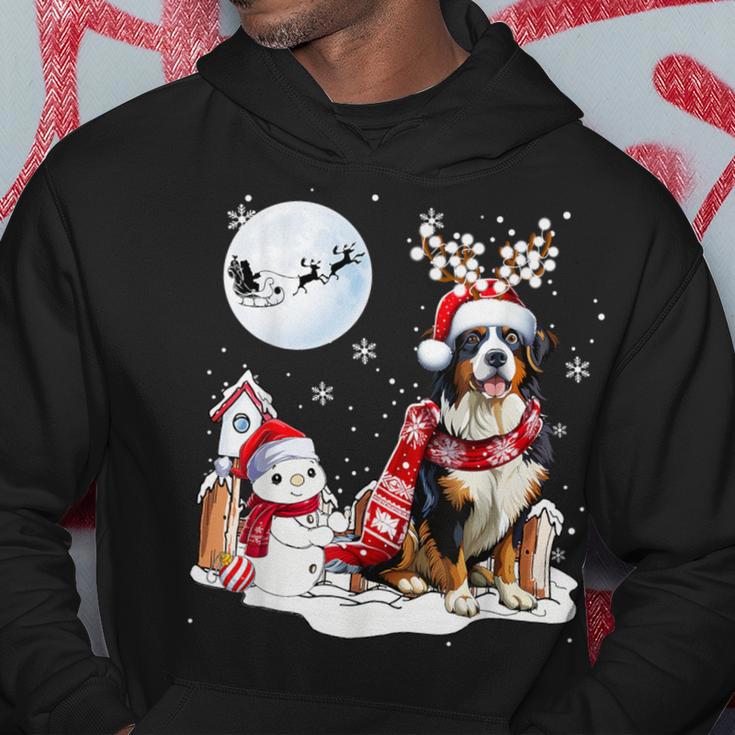 Bernese Mountain Dog Christmas Snowman Xmas Lights Kapuzenpullover Lustige Geschenke