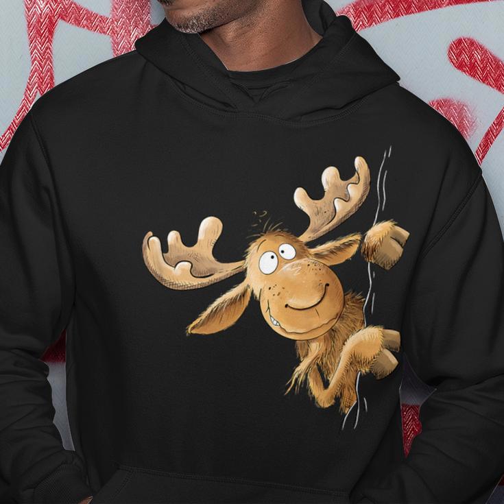 With Cartoon I Elk Wild Animal Motif Kapuzenpullover Lustige Geschenke