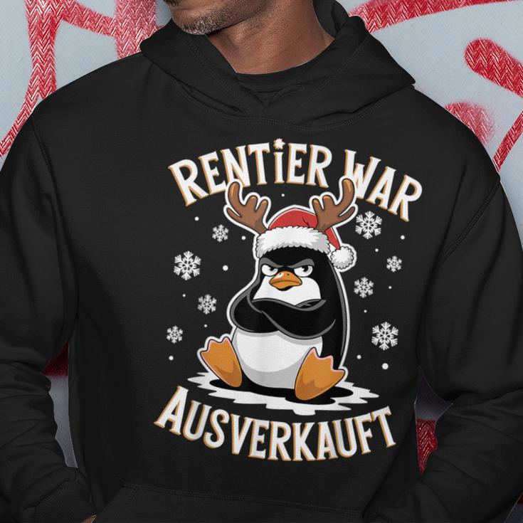 Christmas Penguin Reindeer Was Out Sold Out Kapuzenpullover Lustige Geschenke