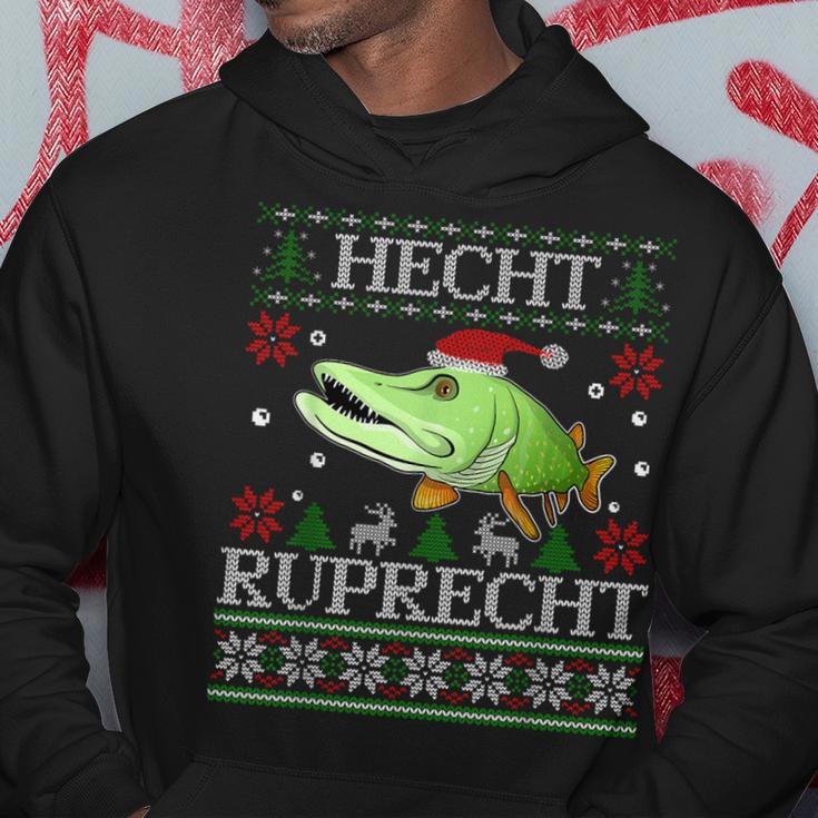 Fishing Christmas Fishing Pike Ruprecht Kapuzenpullover Lustige Geschenke