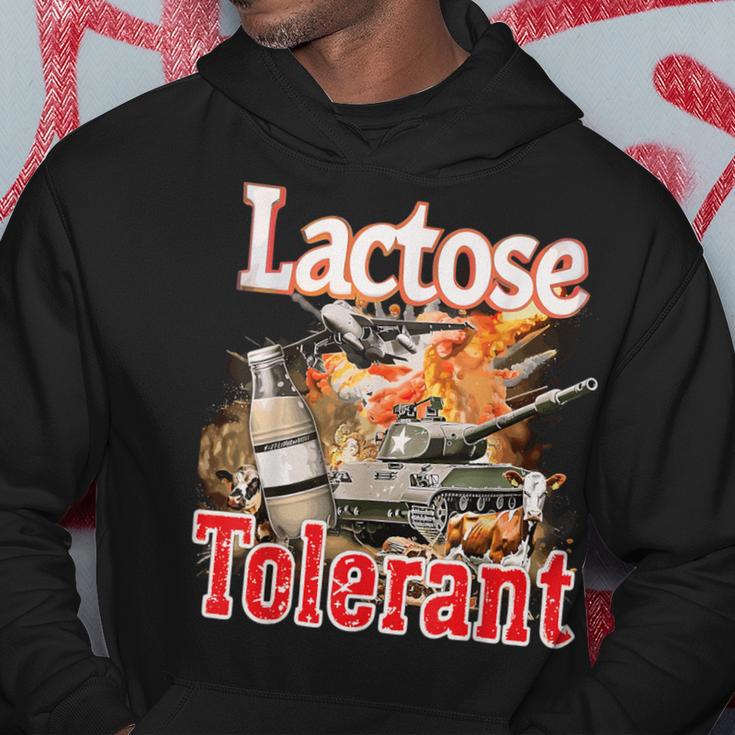 Lactose Tolerance Or Lactose Intolerance Meme Kapuzenpullover Lustige Geschenke