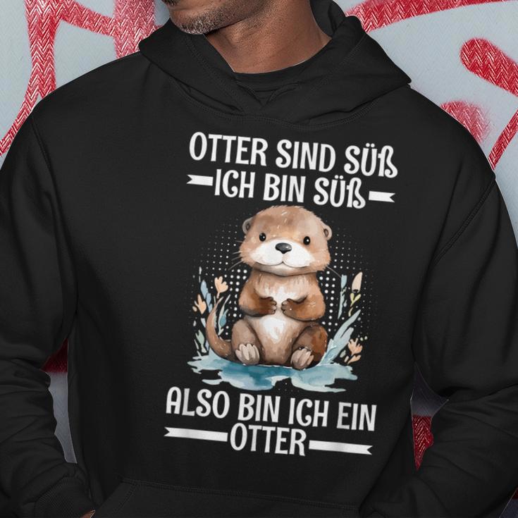 With Otter Sind Süß Ich Bin Süß Also Bin Ich Ein Otter Kapuzenpullover Lustige Geschenke