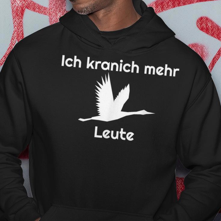 Pause Ich Kranich Mehr Bird Saying Joke Kapuzenpullover Lustige Geschenke