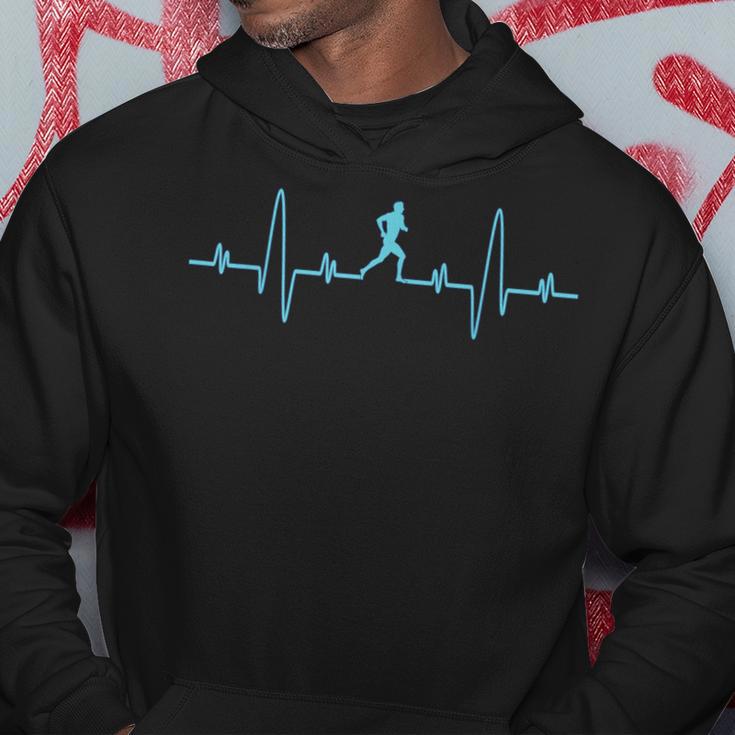 Running With Heartbeat For Runners And Joggers Cool S Kapuzenpullover Lustige Geschenke