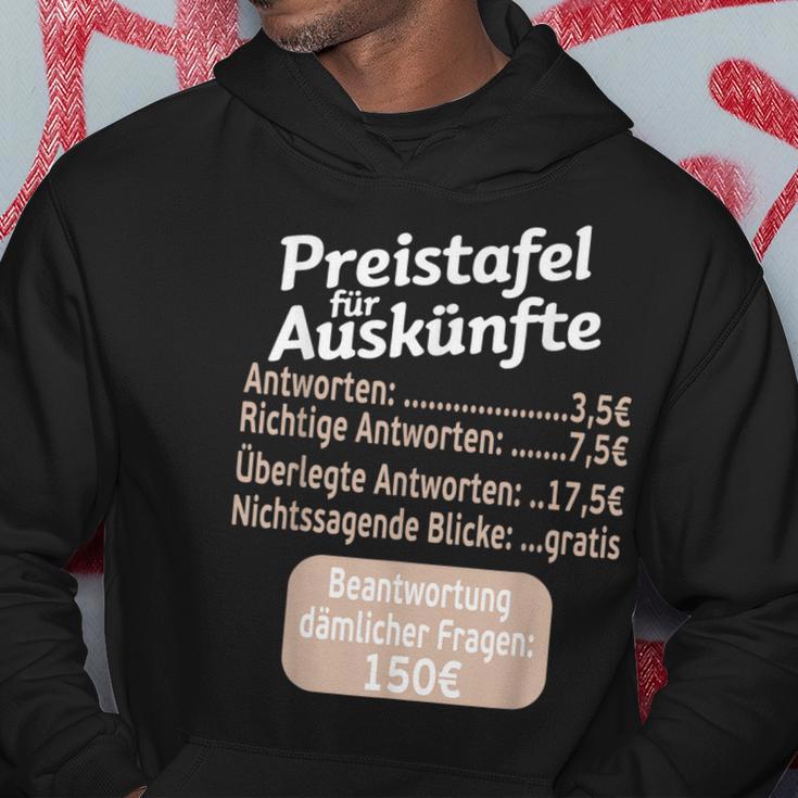 Sayings Cheeky Price Chart For Information Work Kapuzenpullover Lustige Geschenke